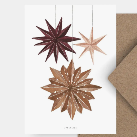 Postkarte - Paper Stars