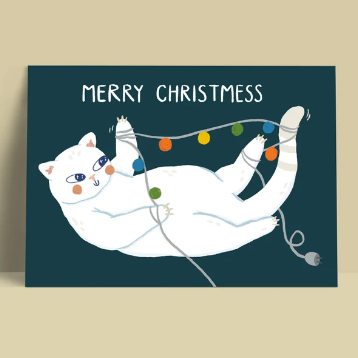 Postkarte - Merry Christmess