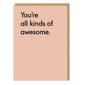 Grußkarte - All Kinds Of Awesome