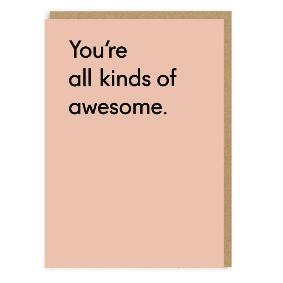 Grußkarte - All Kinds Of Awesome