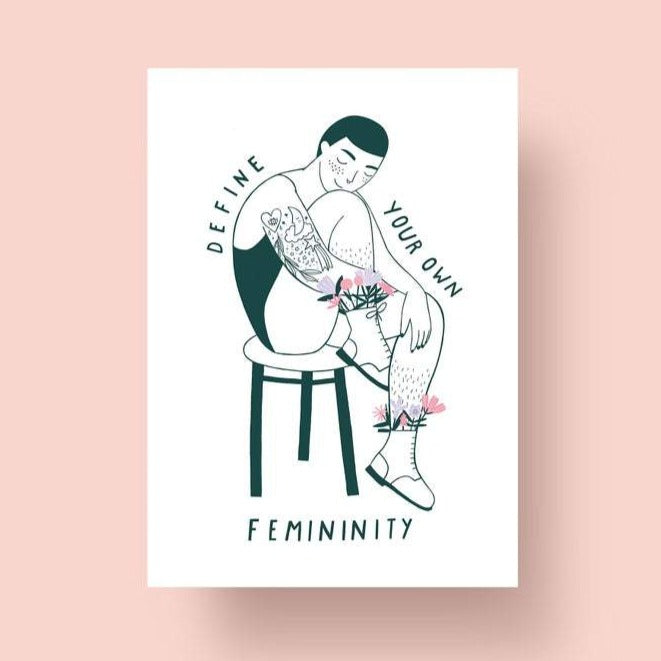 Postkarte - Define Your Own Femininity
