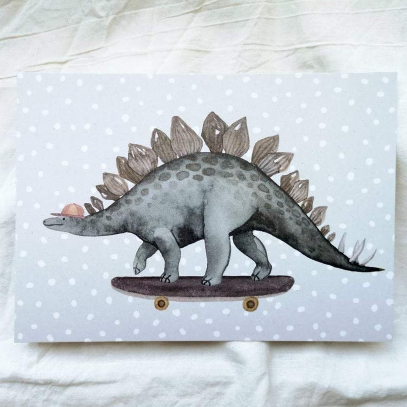 Postkarte - Stegosaurus