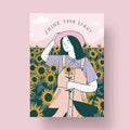Postkarte - Shine Your Light
