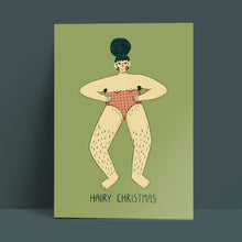 Postcard - Hairy Christmas