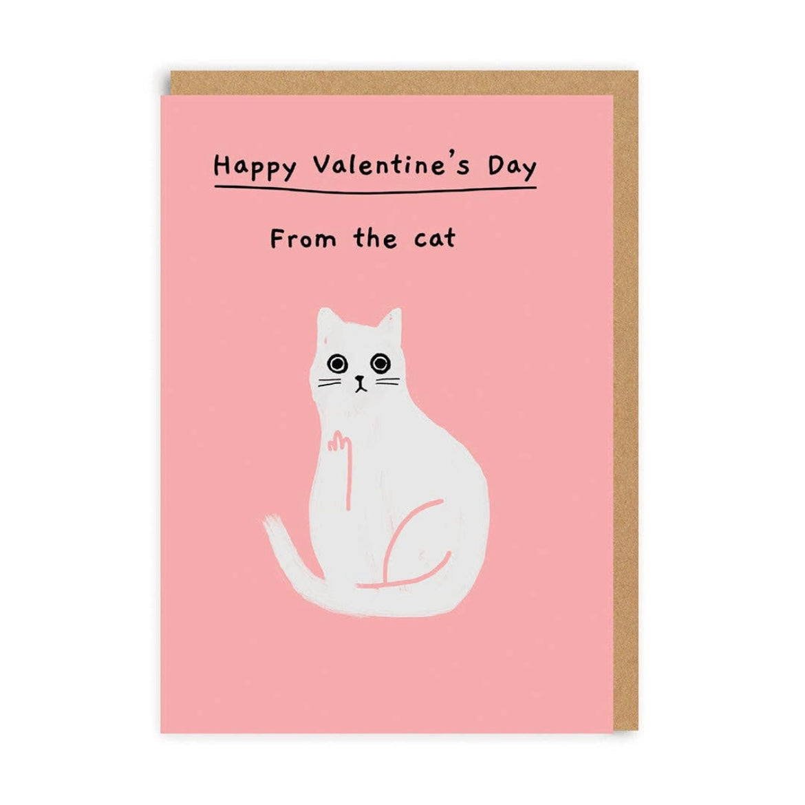 Grußkarte - Happy Valentines Day From The Cat