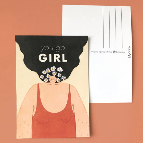 Postkarte - You Go Girl