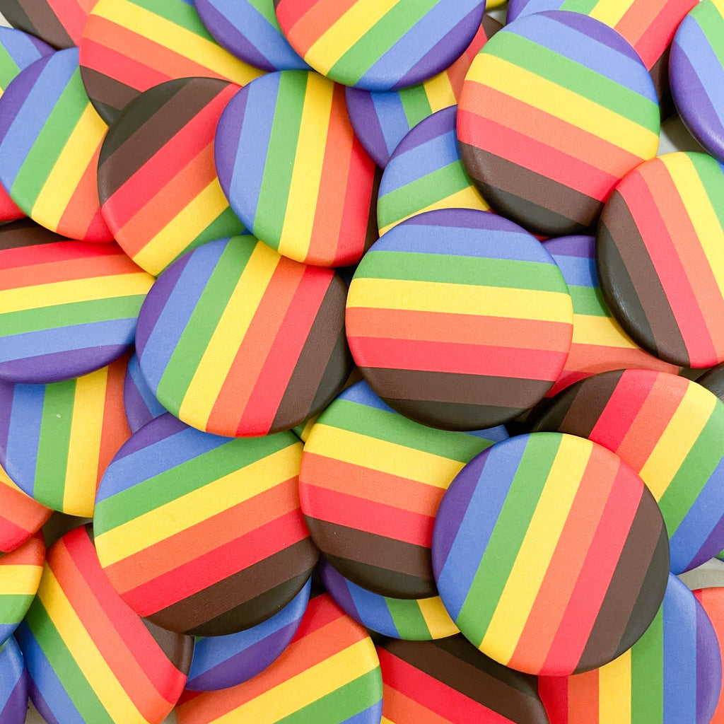 Buttons - Rainbow Flag