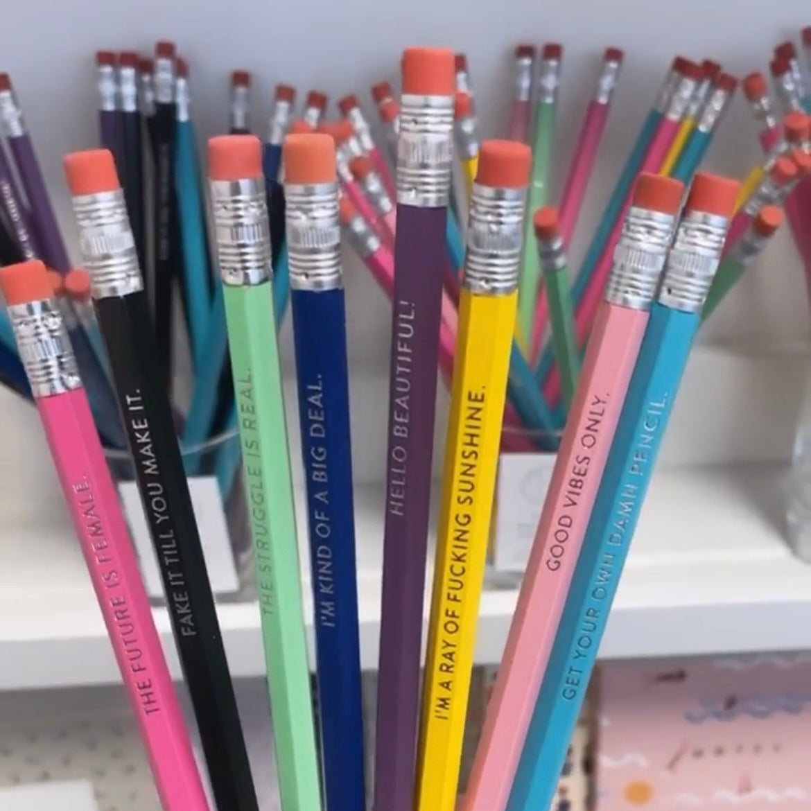 Bleistift mit Folienprägung