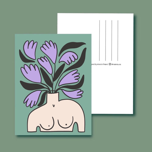 Postkarte - Booby Vase