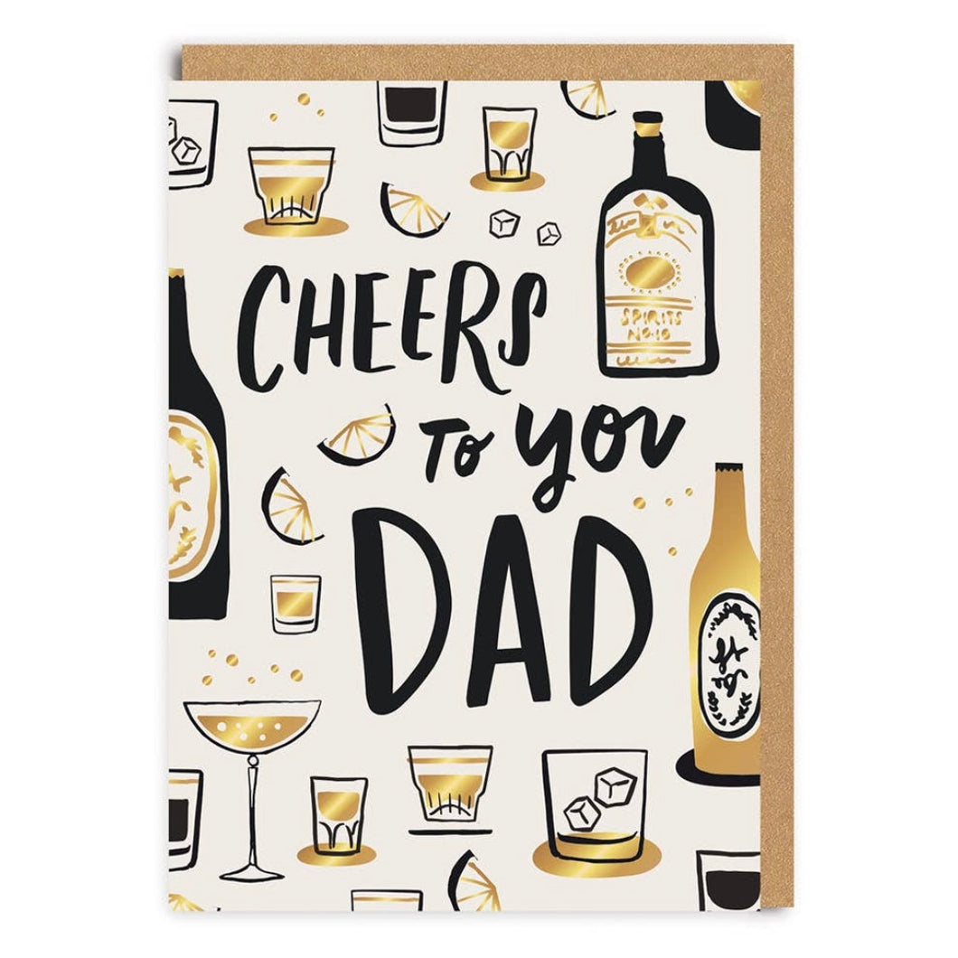 Grußkarte - Cheers To Dad