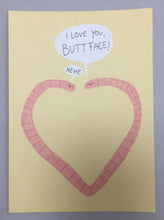 Postkarte - I Love You, Buttface!