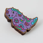 Pin aus Holz - Dinosaur