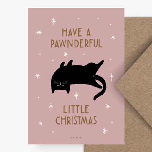 Postkarte - Pawnderful Christmas