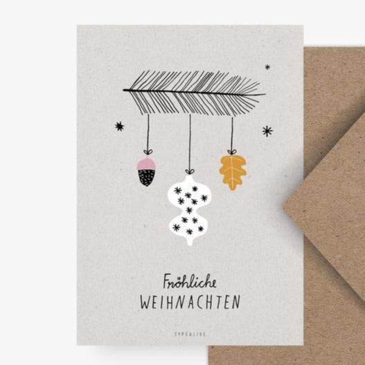 Postkarte - Fröhliche Weihnachten