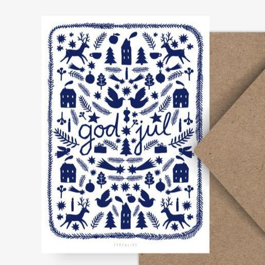 Postkarte - God Jul