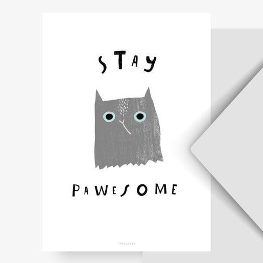 Postkarte - Stay Pawesome