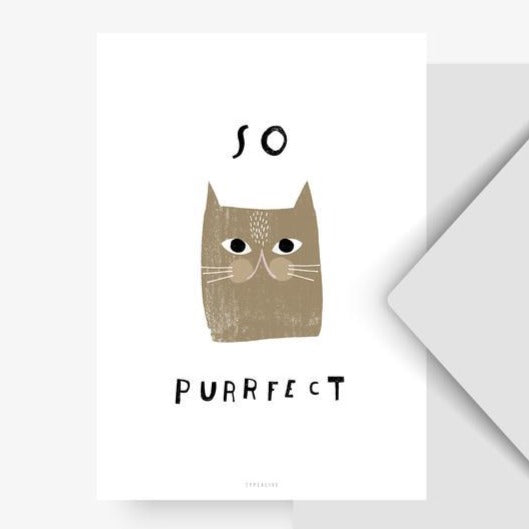 Postkarte - So Purrfect